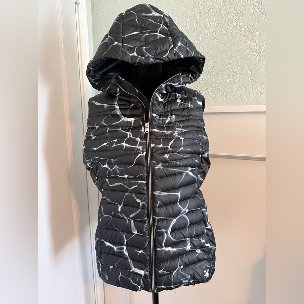 Spyder Marble Effect Puffer Vest Size M
